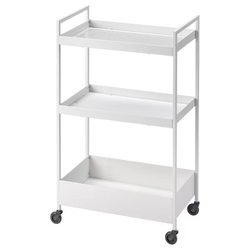 NISSAFORS НИССАФОРС Тележка белая 50x30x83 см
