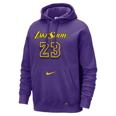 Толстовка Nike NBA Club City Edition Los Angeles Lakers LeBron James Purple Sweatshirt