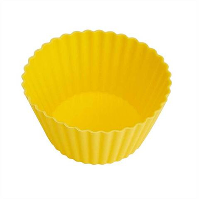 Набор из 6-ти формочек для кексов 6,5×4,5 см AK-6054S/6 цвет желтый