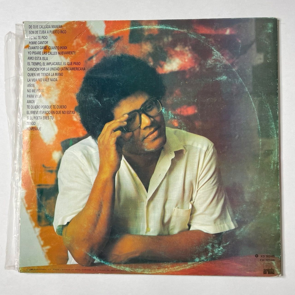 Винтажная виниловая пластинка LP Pablo Milanes Querido Pablo (Spain 1985)