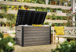 Пластиковый сундук Keter Deco deck 870 л ashwood