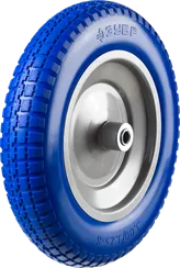 Колесо полиуретановое для тачки Зубр КПУ-1 (350 мм)