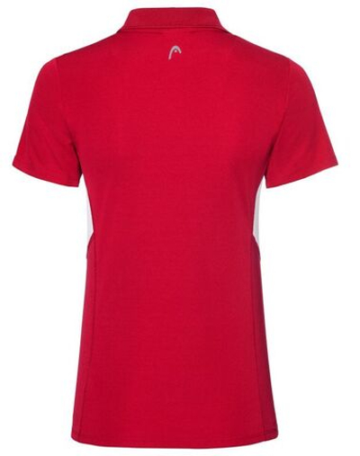 Футболка для девочки теннисная Head Club Tech Polo Shirt - red