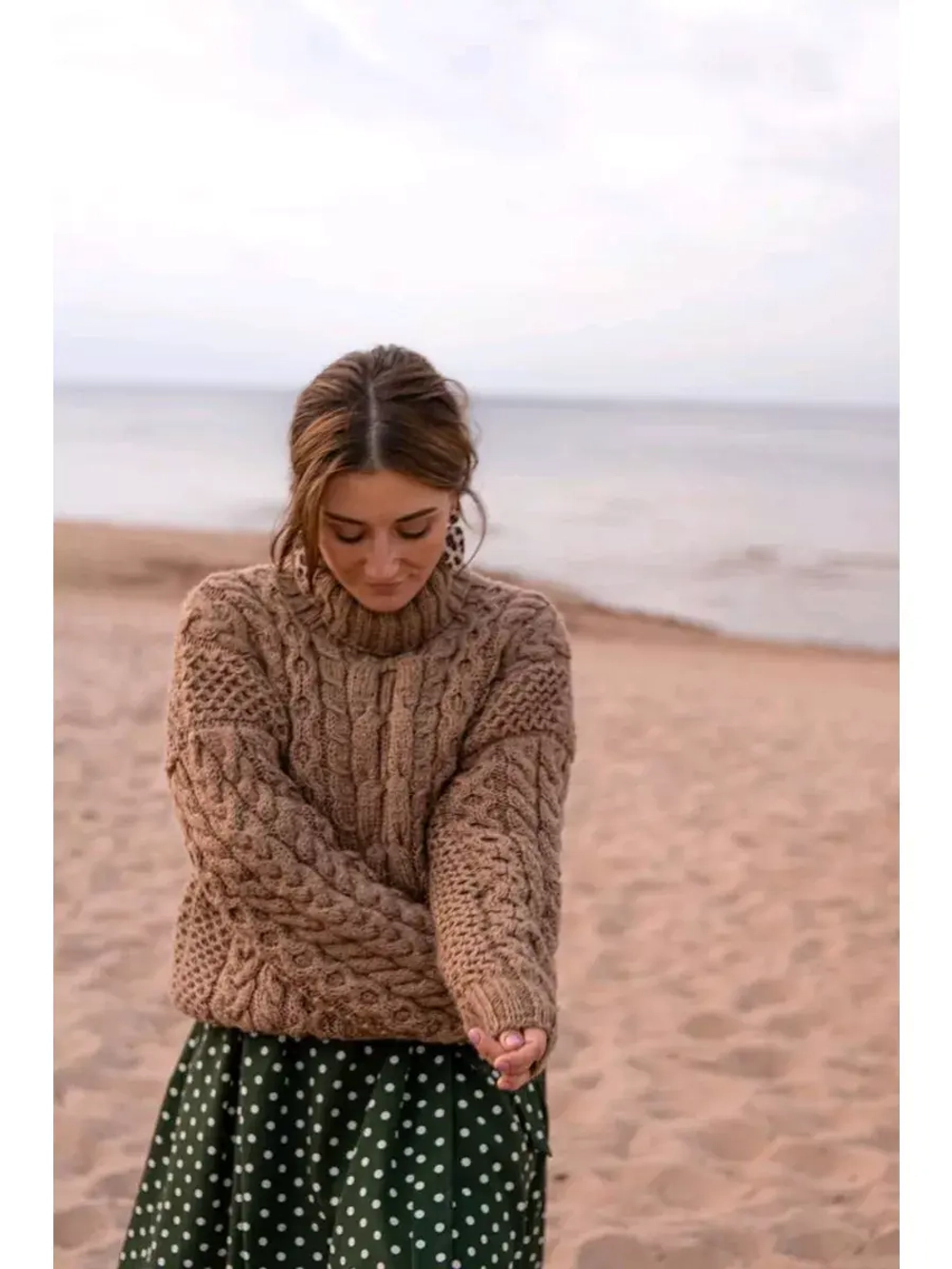 Свитер с воротом ручной работы Melody