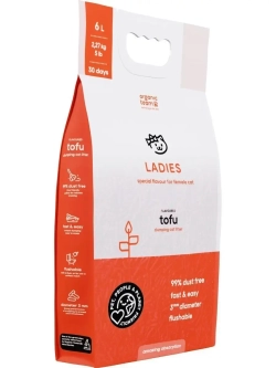 Premium наполнитель для кошек комкующийся 6 л, для леди