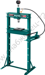 KRAFTOOL PMP-12, 12 т, гидравлический пресс с гидронасосом и манометром (43472-12)