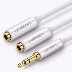 Ugreen AV134 (20816) 3.5mm Stereo Audio Splitter Cable White