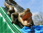 Надувная горка "Крокодил" 8*6*7 м