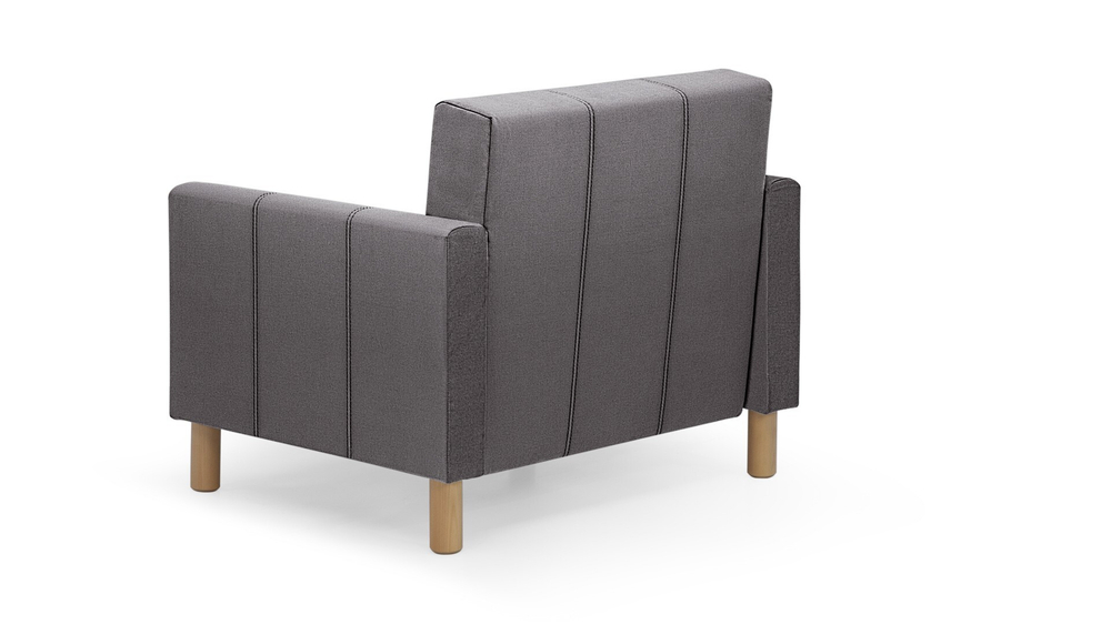 Кресло-кровать Уют Лайт Velutto 19 95*84*82 см, серо-красный Велютто Выкатной Фиеста