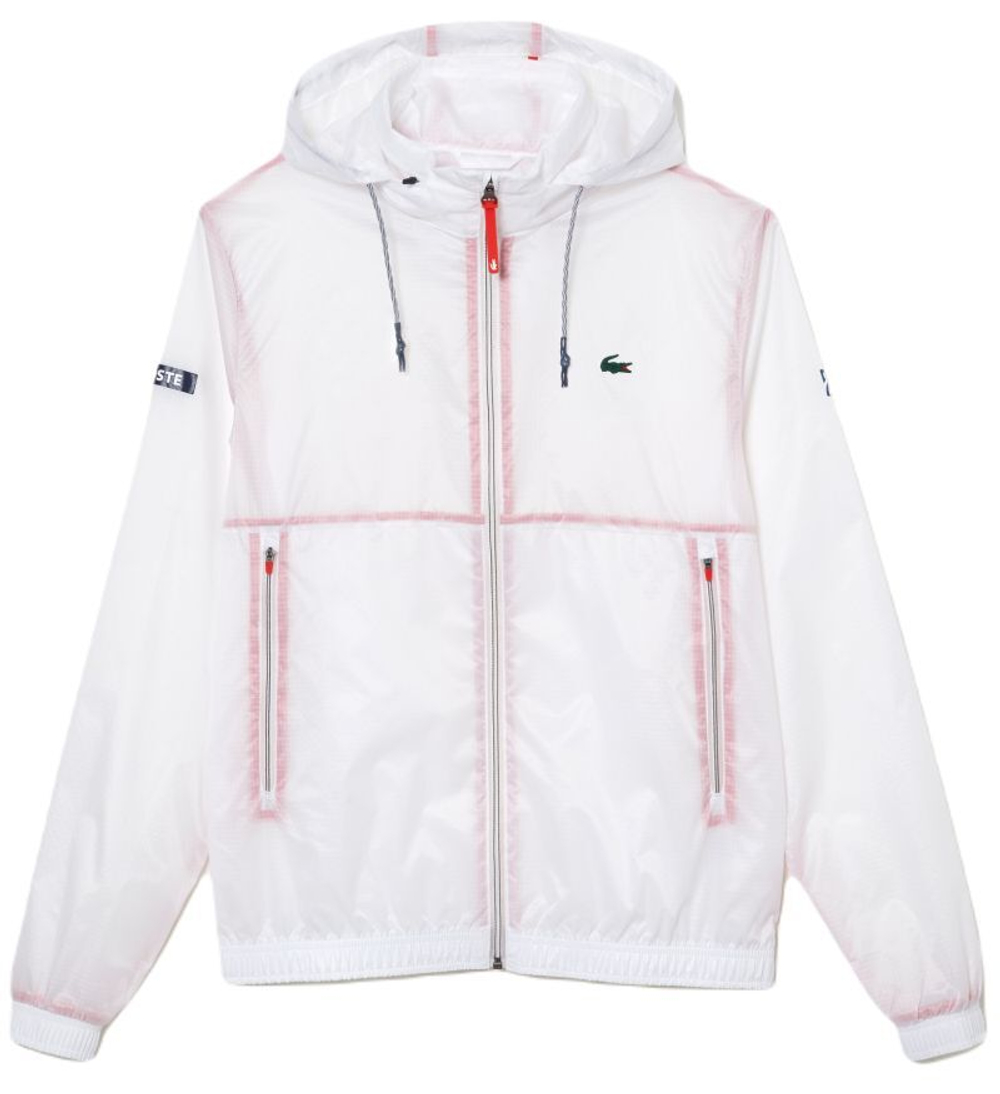 Куртка теннисная Lacoste Tennis x Novak Djokovic Zip Jacket - white