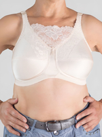 Бюстгальтер 75B с высоким декольте без косточек после мастэктомии