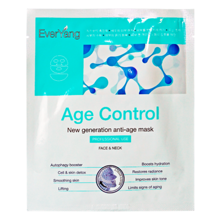 EverYang ОМОЛАЖИВАЮЩАЯ МАСКА-ЭКЗОПРОТЕКТОР ДЛЯ ЛИЦА И ШЕИ Age Control 1 шт