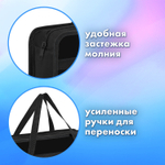 Папка на молнии с ручками BRAUBERG А4 1 отделение пластик 80 мм "Butterfly catcher" (3 штуки в упаковке)