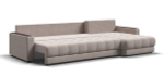 Угловой диван Босс Макс Велюр Монолит латте
