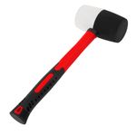 11173 Киянка резиновая, 910 г, черно-белая резина, фибергласовая рукоятка Matrix