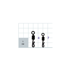 Вертлюг с застежкой Long Q-shaped Swing Snap (упак. 10шт)