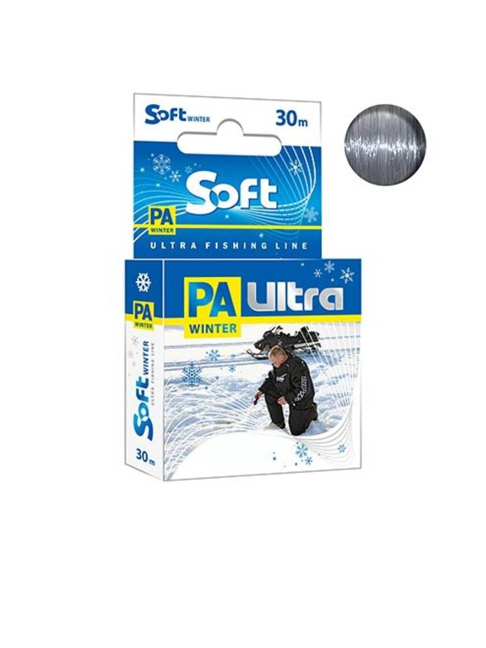 Леска рыболовная зимняя PA ULTRA SOFT 30m 0,10mm