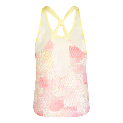 Женская теннисная майка BIDI BADU Waris Tech 2in1 Tank Top Women - Yellow, Pink