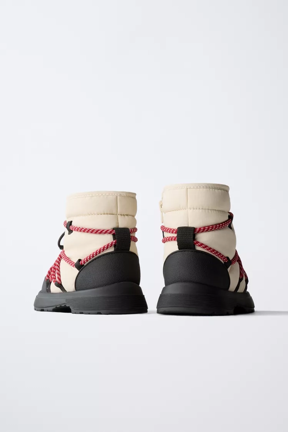 ZARA НЕПРОМОКАЕМЫЕ БОТИНКИ, БЕЛЫЙ