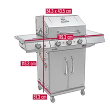 Газовый гриль Char-Broil Performance Power Edition 3B, 4 горелки (с ИК-горелкой), чёрный
