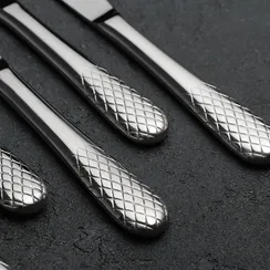 Набор ножей столовых «Юлия Высоцкая», h=22 см, 6 шт, цвет серебряный