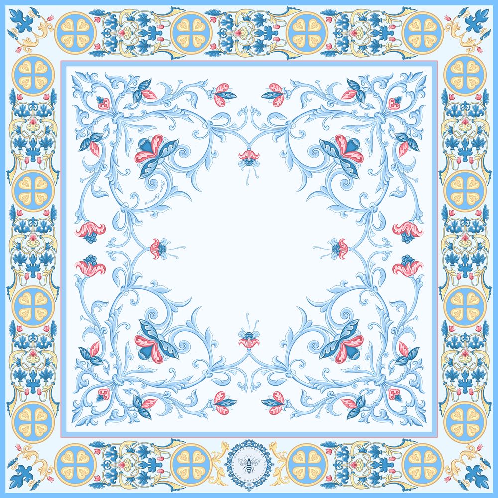 Платок «Зачатьевская монастырская роспись. Рождество» Платок «Зачатьевская монастырская роспись. Рождество»