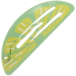 Зажим для волос 2 шт на блистере «Кокетка - Дольки лайма» 5,5см