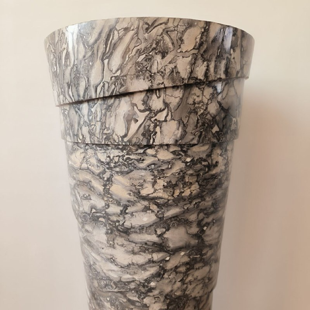 Раковина напольная из мрамора Pedestal Doreng Spiral MN-03221 (45*45*90 см)