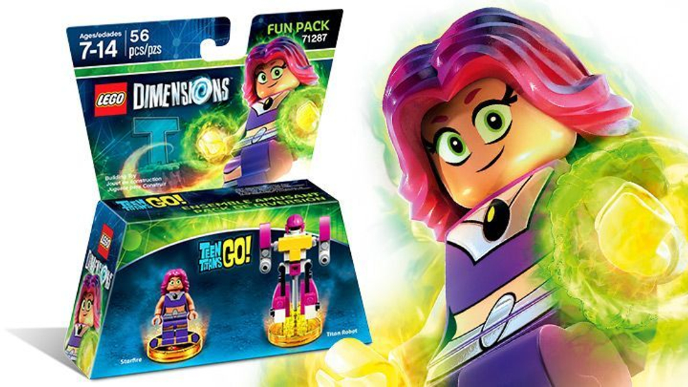 LEGO Dimensions: Старфаер (Fun Pack) 71287 — Starfire and Titan Robot (Fun Pack) — Лего Измерения