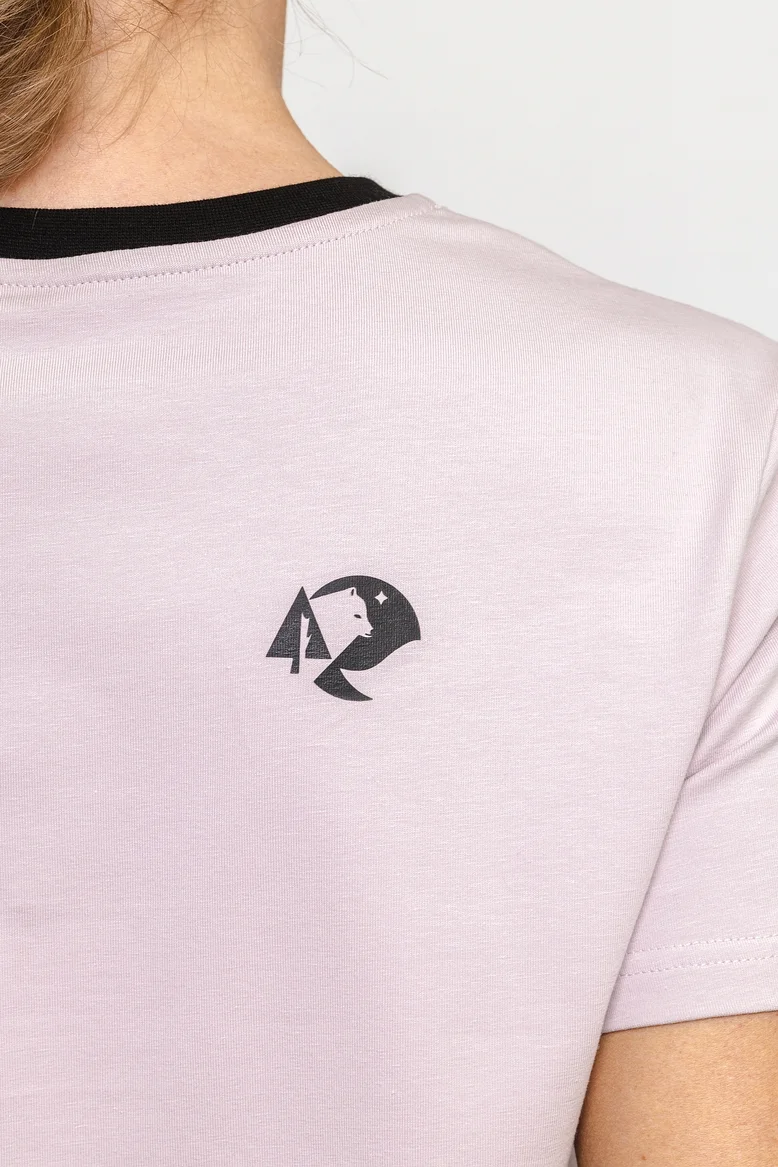 Футболка "НОХО" женская, цвет "Полярная роза"