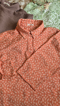 Блузка-Туника "Оранжевый принт"