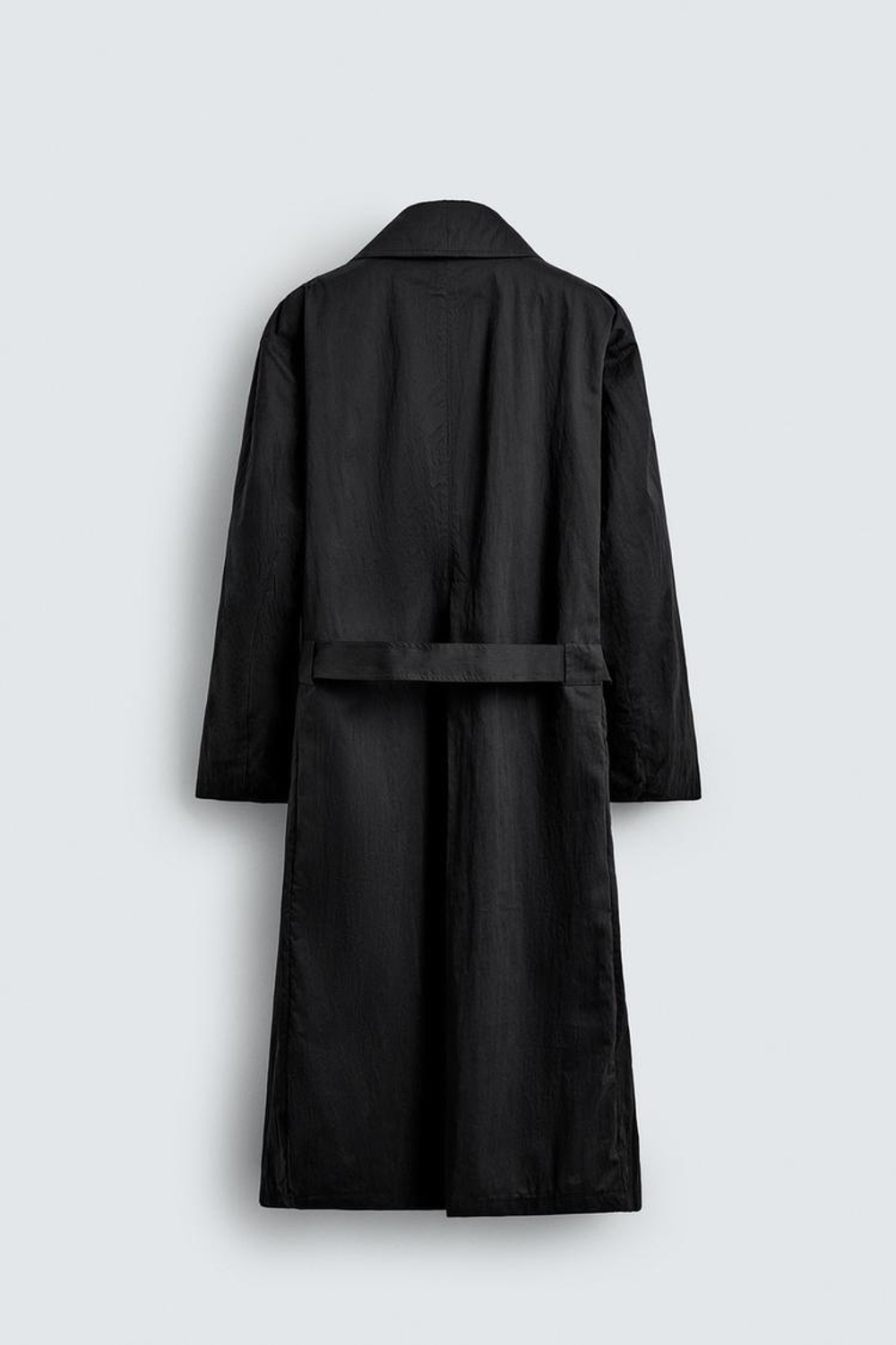 ZARA ТРЕНЧ OVERSIZE, ЧЕРНЫЙ