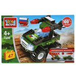 Конструктор пластмассовый 47эл. инерц. "Ракетная установка" 7200-BY (Город мастеров)