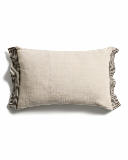 Чехол для подушки Disea из льна бежевый с полосками, 40 x 60 см
