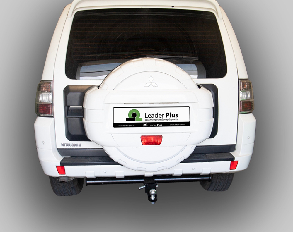 Фаркоп Лидер-плюс для Mitsubishi Pajero 2000-2020 без снятия и выреза бампера. Тип шара: E. Нагрузки: 1500/100 кг,(без электрики в комплекте) - M114-E