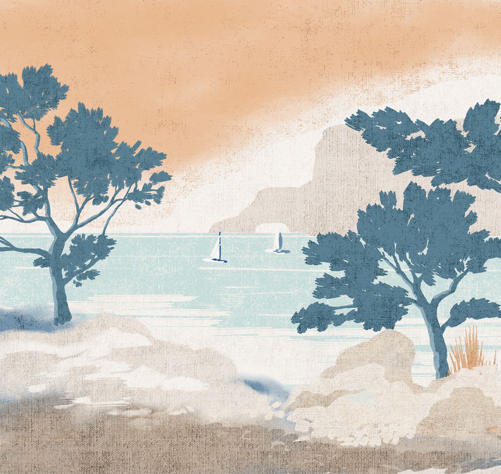 Пейзаж 2 Бухта панно