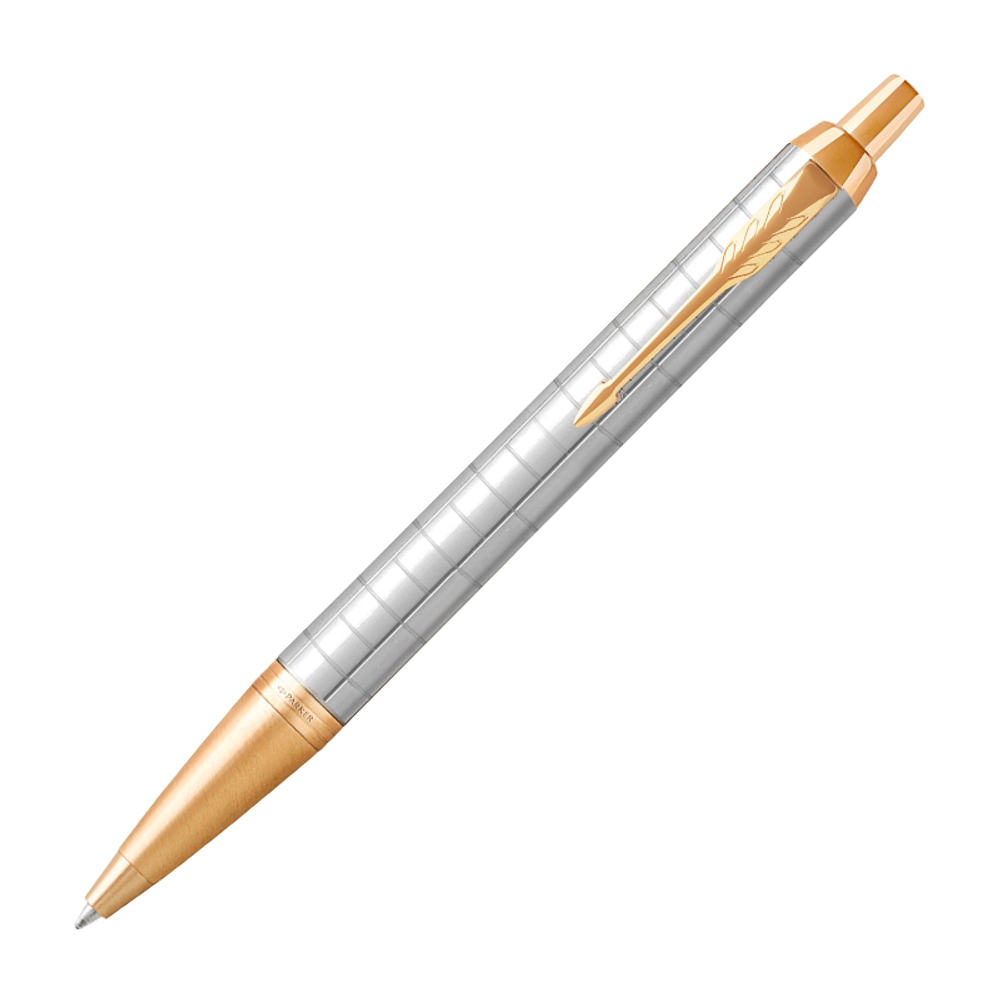 Подарочный набор: Шариковая ручка Parker IM Premium K318 Pearl GT и Ежедневник недатированный белый