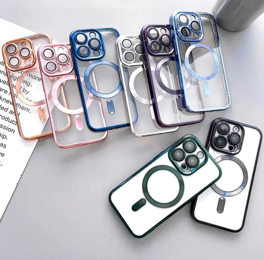 Чехол силиконовый iPhone 13 Pro с Magsafe (фиолетовый)
