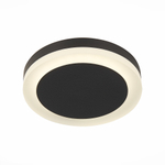 ST104.442.06 Светильник встраиваемый Черный LED 1*6W 4000K 468Lm Ra&gt;80 120° IP20 D110xH20 170-240V