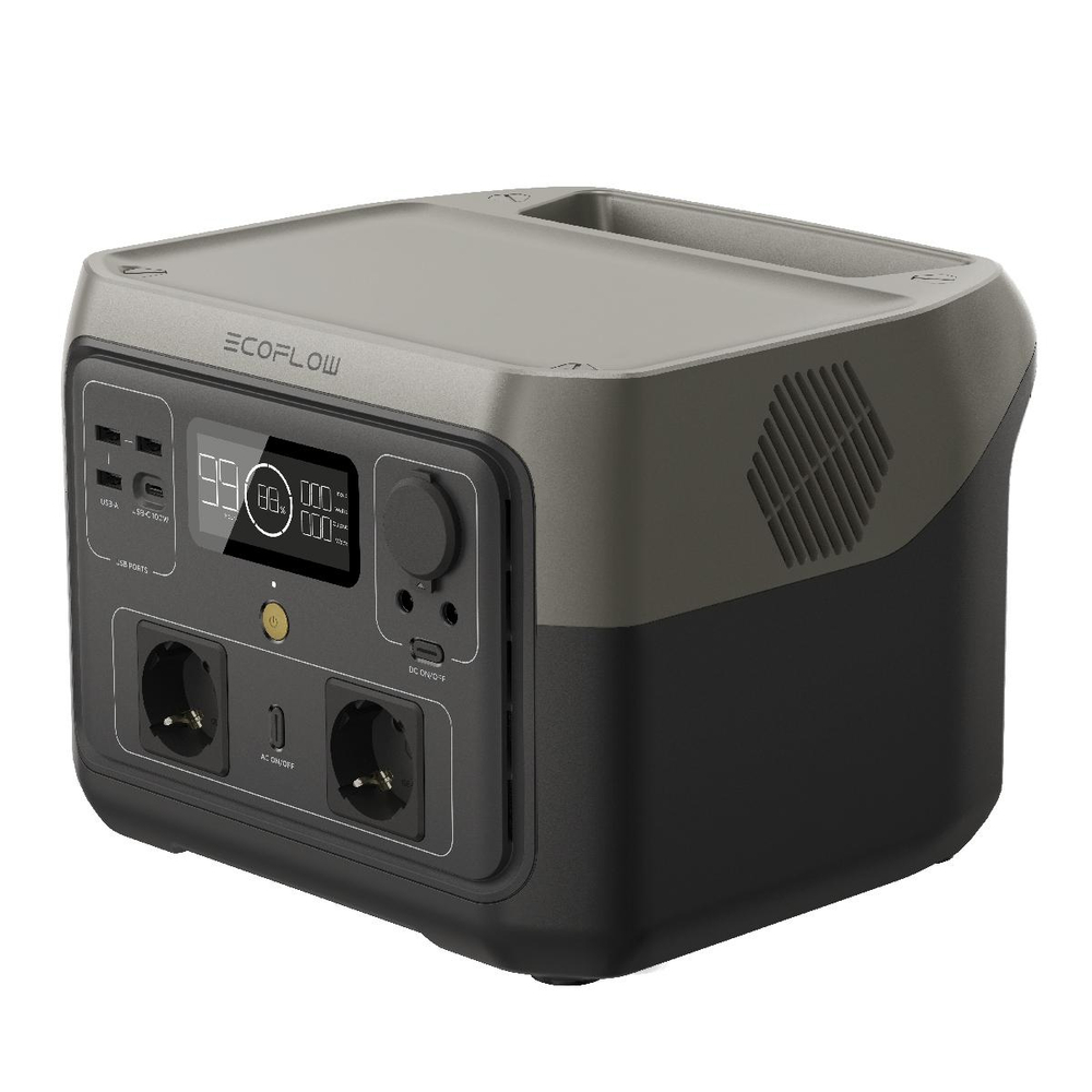 Портативная зарядная станция EcoFlow RIVER 2 Max, 500 Вт