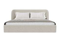 Кровать двуспальная Classic 200 см (молочный, букле)