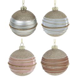 GAEM Набор из 12шт Украшение новогоднее "Шар", D 8 см, L35 W25 H8,5 см