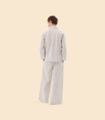 Пижама CHERRY & MILK STRIPES - Бордово-белый - Small