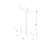 Подвесная люстра TK Lighting ESTERA WOOD 10272 Estera Wood