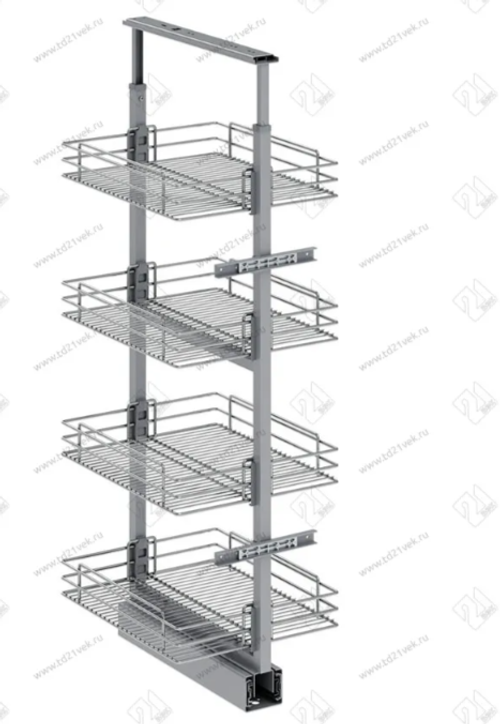 S-1827-C Шкаф-колонна в базу 400 мм, Starax, 6-ти ярусная, (330х510х1850-2000 мм)