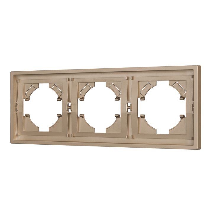 Рамка пластиковая FRM-TENDO-PL-3-GD Arlight 053846