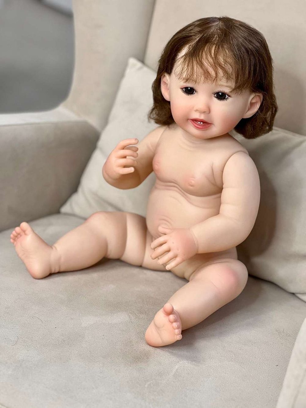 Кукла Реборн виниловая 55см в пакете (FA-178)