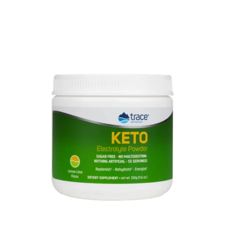 KETO Electrolyte Powder - Лимон Лайм 330 грамм Trace Minerals Research