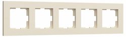 Рамка на 5 постов Werkel Slab айвори софт W0052962
