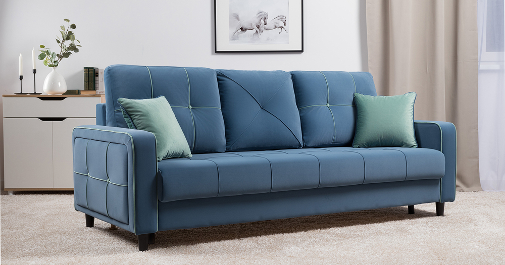 Диван кровать Черри, Синий